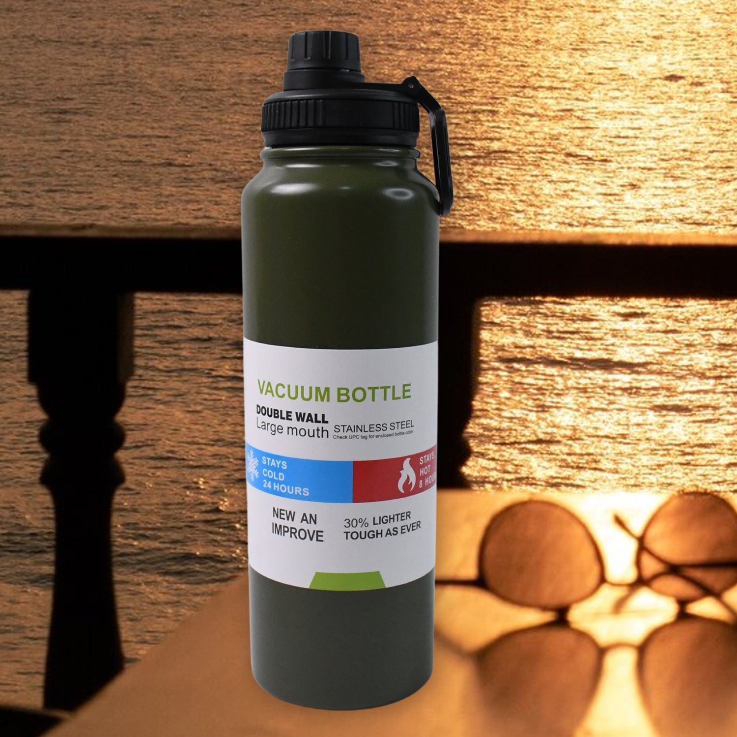 Stainless Steel Double Wall Vacuum-Insulated Drink Water Bottle (1000 ML / Mix Color) Stainless Steel Double Wall Vacuum-Insulated Drink Water Bottle (1000 ML / Mix Color)